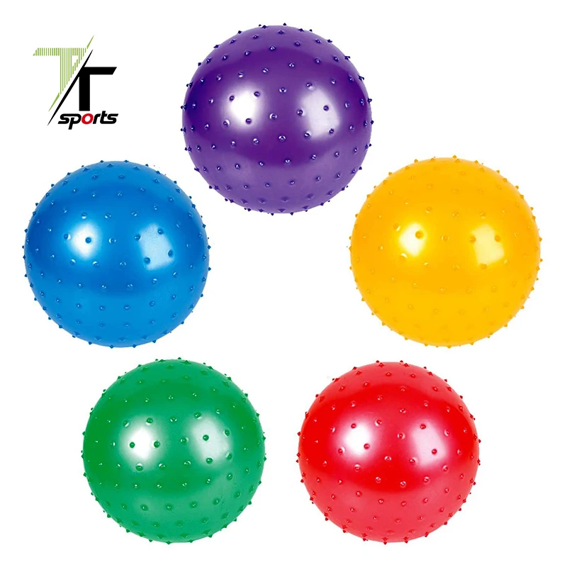 

TTSPORTS Spiky Pvc Massage Ball Air Knobby Massage Ball, Multi colors