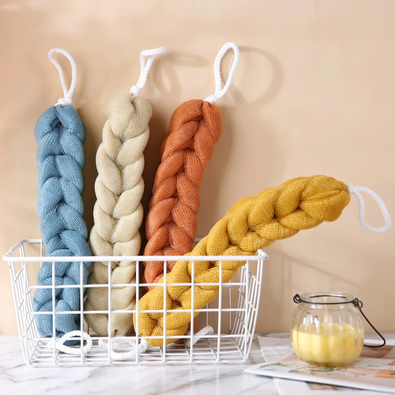 

Eco-fridendly body shower sponge brush back bath sponge strip