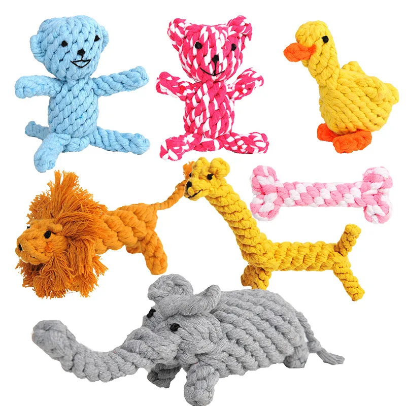 

Wholesale Durable Small Animals Cotton Hemp Chew Rope pet dog Toys