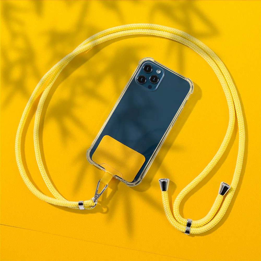 

Promotion Gift Fashion Adjustable Mobile Phone Lanyard Strap With Patch For iPhone X