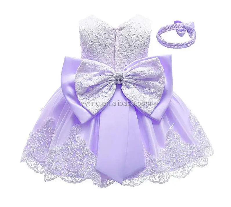 Fashion Girl Cute Bow Princess Dress Sleeveless Birthday Mesh Breathable Princess Dress