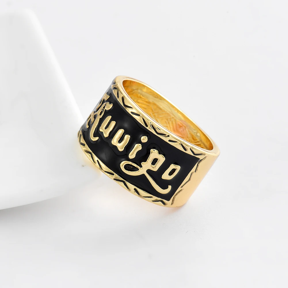 

Cring CoCo Colorful Fashion Crystal Gold Plated Tortoise Pearl Adjustable Pearl Enamel Large Jewelry Flower Hawaiian Rings, Gold color