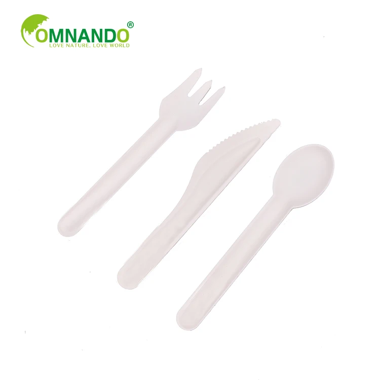 

Hot sale biodegradable sugarcane knife fork spoon sandwich box with lid and fork
