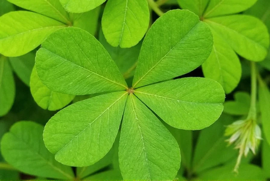 Japanese clover used as ground cover in a garden setting