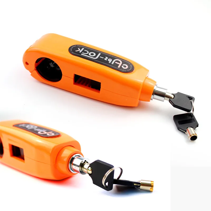 

Universal Motorcycle Lock Scooter Handlebar Safety Lock Brake Throttle Grip Anti Theft Protection Security Locks, Black/blue/green/yellow/orange/red