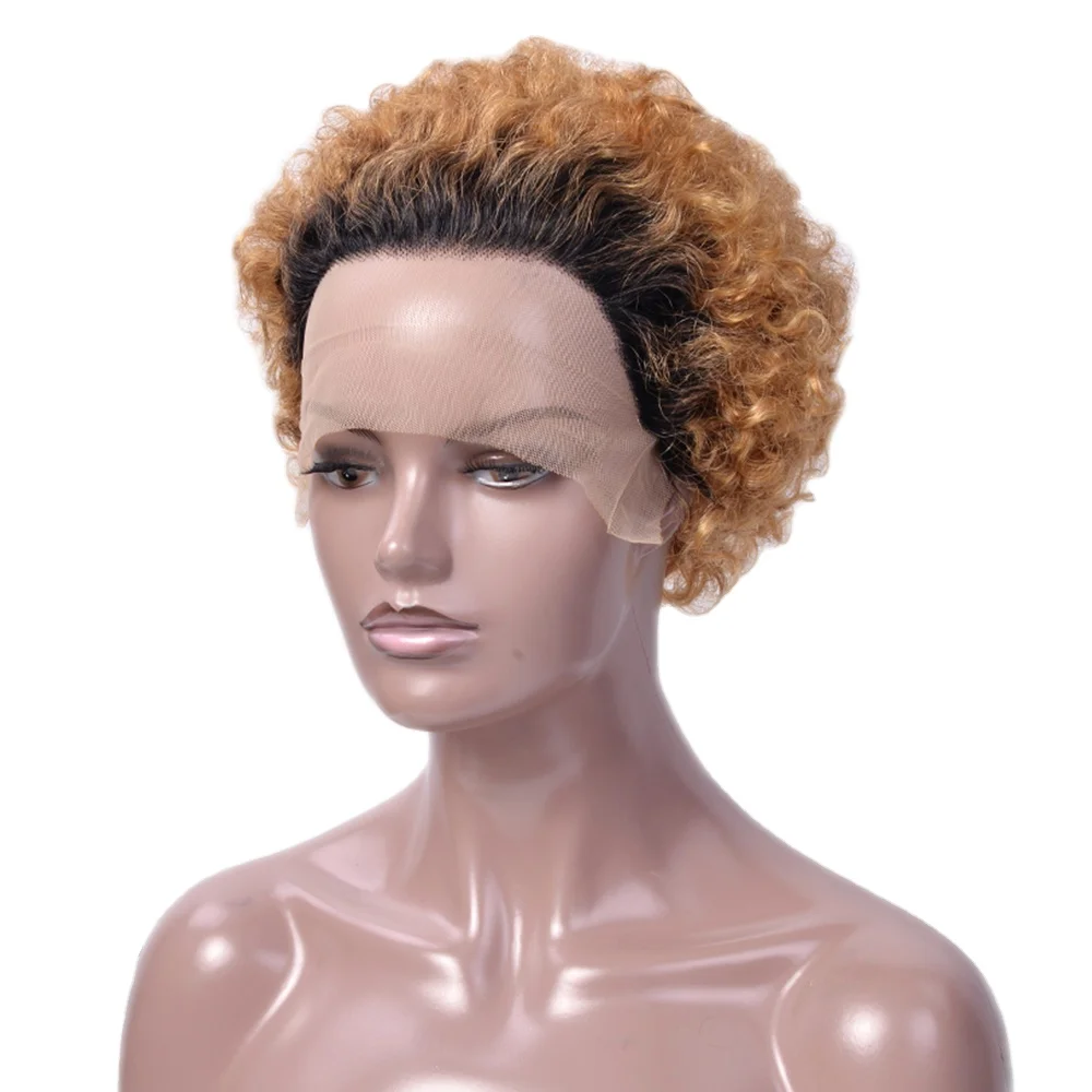 

Pixie Cut Human Hair Wig Vendors, wholesale Peruvian Short Bob Wigs Human Hair Lace Front Virgin Curly Hair Wigs For Black Women