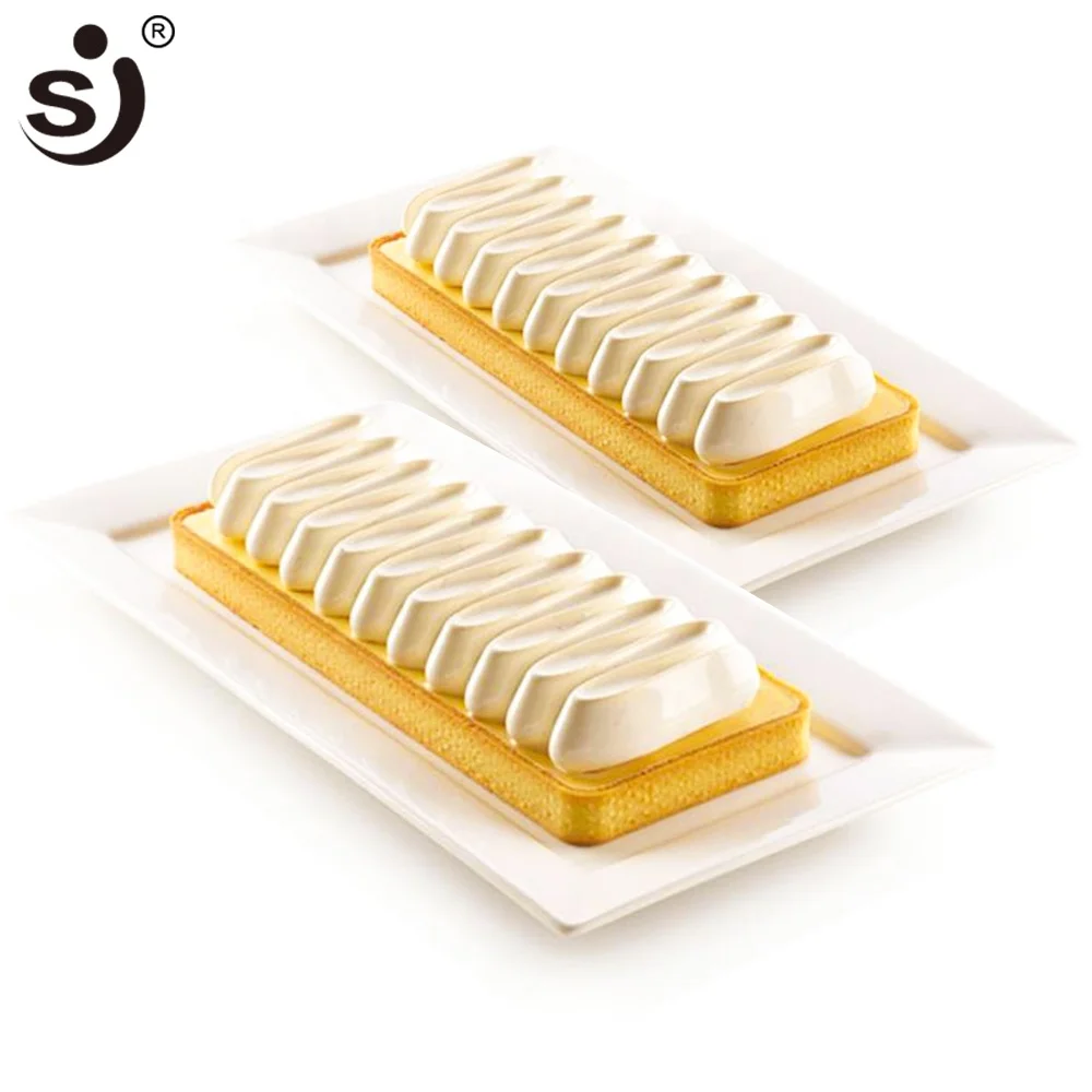 

JSC3164 Mousse cake silicone mold rectangle cream shape 9 cavity cookies sandwich biscuit baking molds home kitchen loaf mould, Customized color