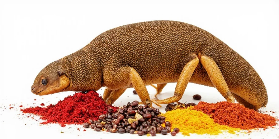 Hand grinding spices in a mortar and pestle.