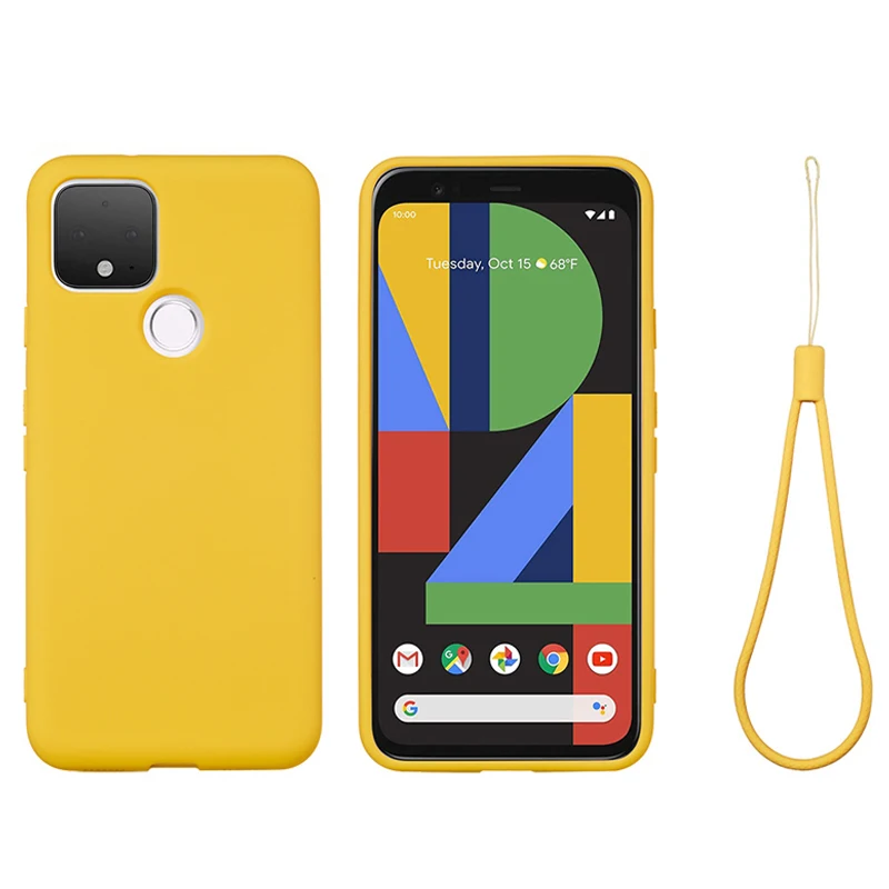 

Soft Liquid Silicone Eco-friendly Coque Pixel 6 Pro 5 5A 4A 4XL Pixel4 Pixel5 Mobile Phone Back Cover For Google Pixel 4 XL Case