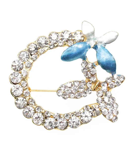 

Free shipping Popular Rhinestone Flower Brooch Clothing Brooches, Piture color