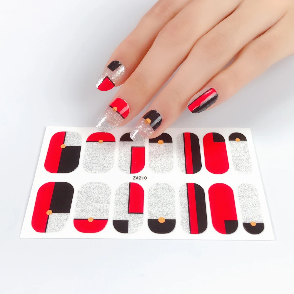 

Beautysticker Wholesale Latest Fashion 3D Nail Stickers Real Nail Polish Nail Strips, Customers' requirements