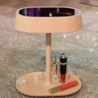 

Wholesale Customized Logo Portable Case Smart Beauty USB Lights Hollywood Vanity Lighted With Light LED Makeup Mirror