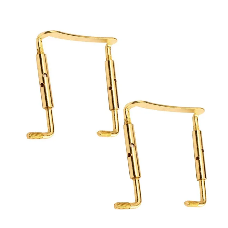 

2pcs/set New high quality Violin Chin rest Clamp Screw Silver 4/4, Violin Parts Violin Replacement Parts DIY Fittings Gold