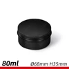 80g/ml Silver White Black Aluminum Hair Mask Balm Jar Candle Candy Tea Tin Case Metal Packaging With Screw Lid