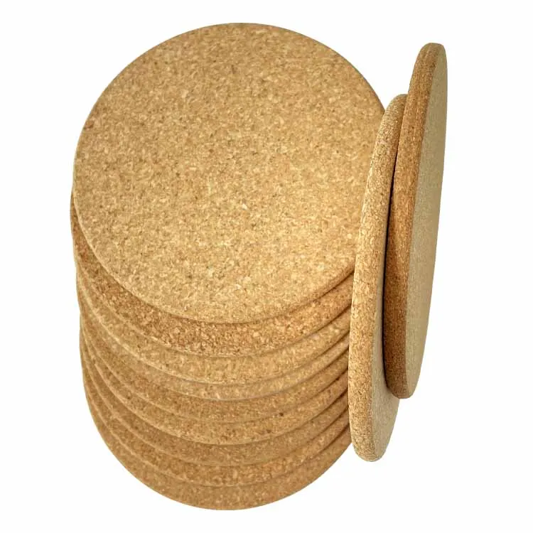 

Wholesale Custom Designs Package Round Absorbent Printing Blank Cork Coasters