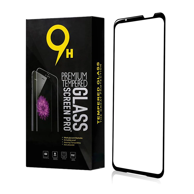 

For Asus Rog Phone 5 Screen Protector,HOCAYU Tempered Glass Screen Protector Film For ASus Rog Phone 5 Cristal Templado, Black