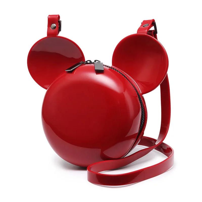 

Cute mickey mouse pvc material women shoulder bag jelly bag