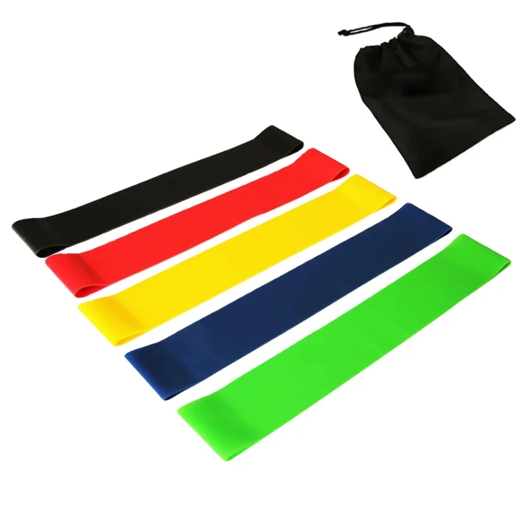

Workout fitness exercise elastic booty circle mini yoga stretch resistance loop bands latex, Green blue yellow red black
