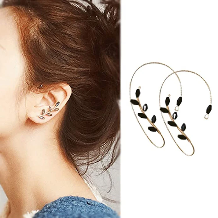 

Vintage Ear Wrap Crawler Hook Earring Pairs Non Piercing Ear Cuff Earrings for Women