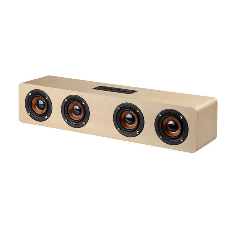 

W8 HOME THEATRE 12W BT Wireless Portable Wood Speaker Boxes Wooden Speaker
