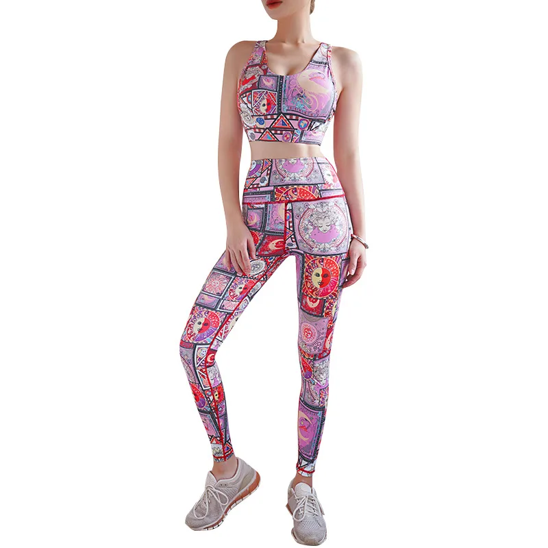 

New product hot sale tight breathable leggings and vest women workout seamless yoga suit