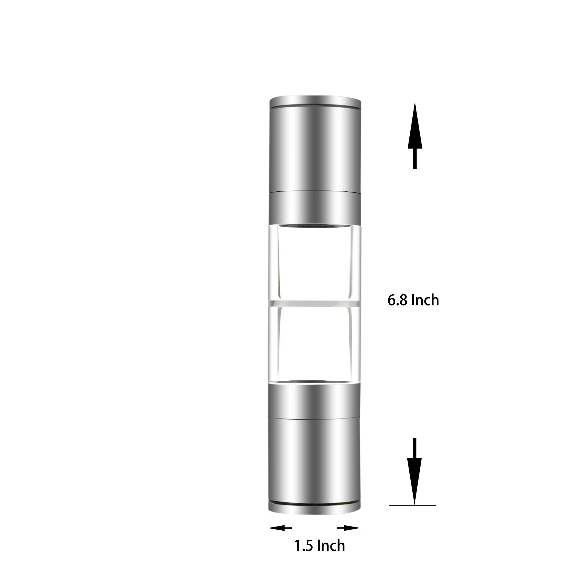 

New Low MOQ 2021 Mini BBQ Tools Stainless Steel 2 in 1 Salt and Pepper Grinder