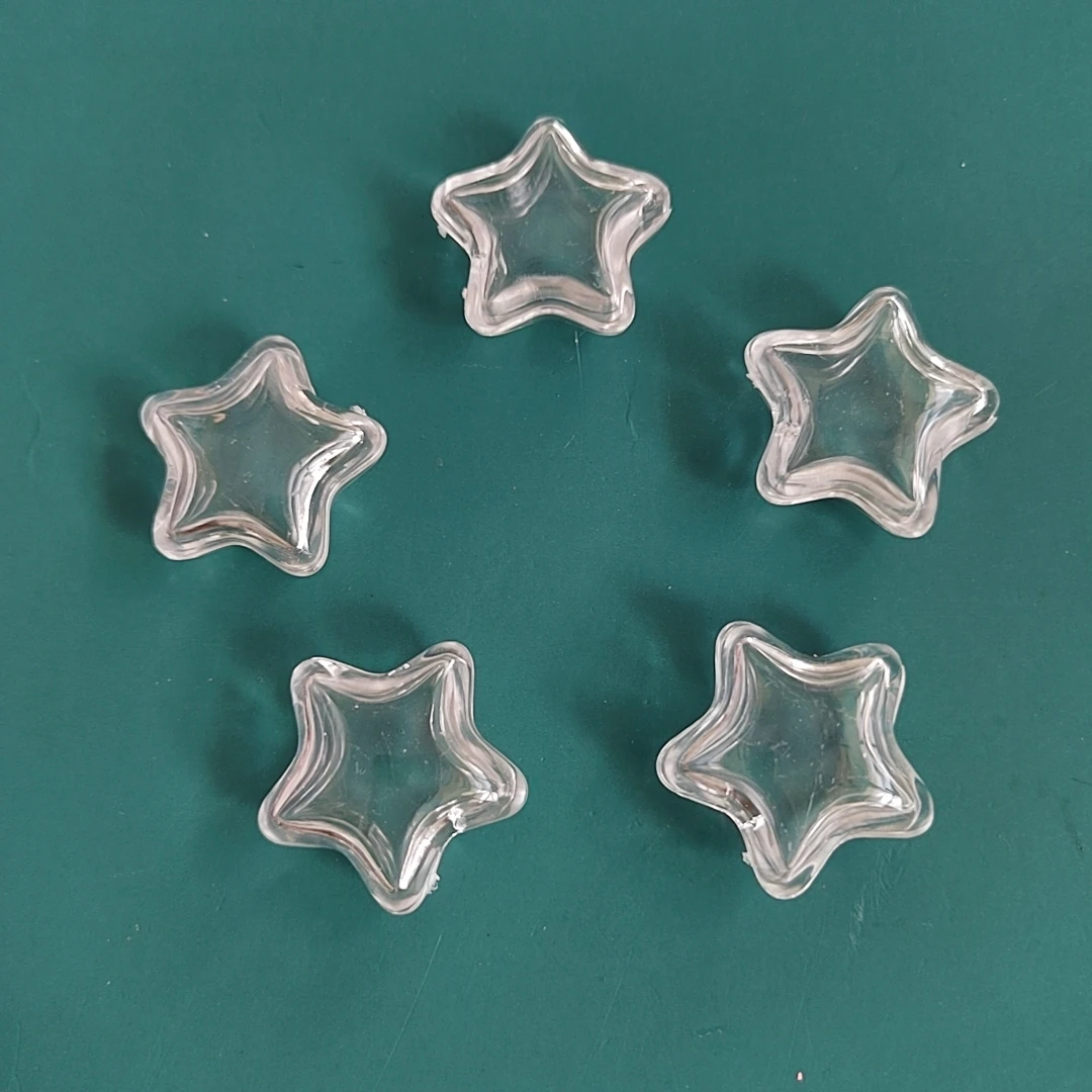 Bulk 100Pcs/Lot Popular Mini Transparent Container Box Beads With Middle Hole for Jewelry Making Pen DIY Decoration