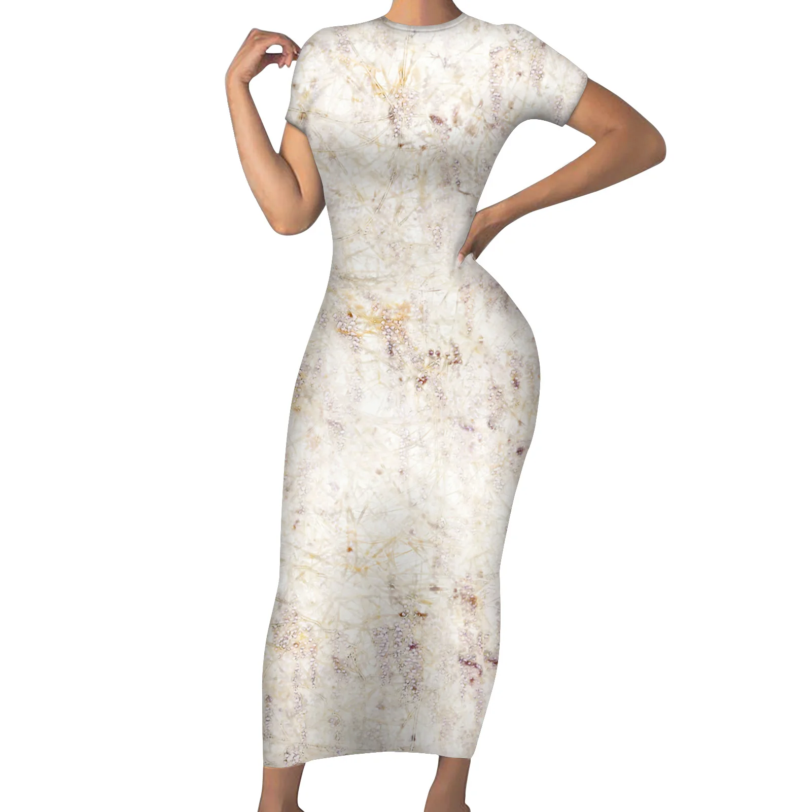 

2021 Marbled Classic White Chic For Girls Vintage Polynesian Tribal Womens Bodycon Dress DesignerDress Sun Dresses Women Summer, Customized color