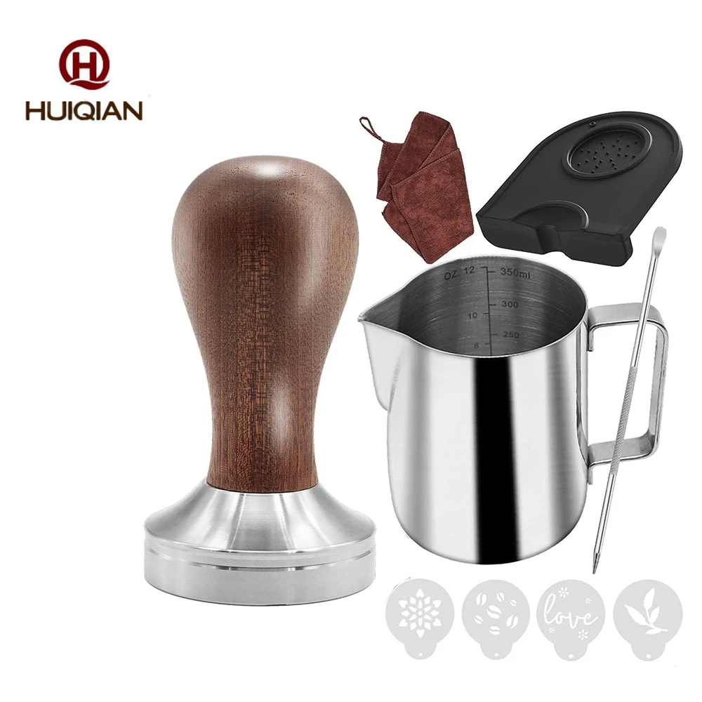 FREE SAMPLE Coffee Tamper Set Barista Kit Machine Wood Espresso Tamper Coffee Espresso Tamper