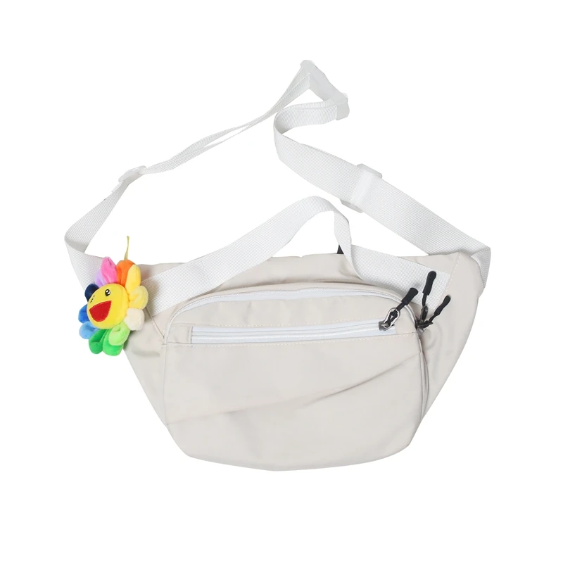 

Facrtory Prices Fanny Pack Crossbody Chest Bags With Flower Pendant For Women Mens, Optional
