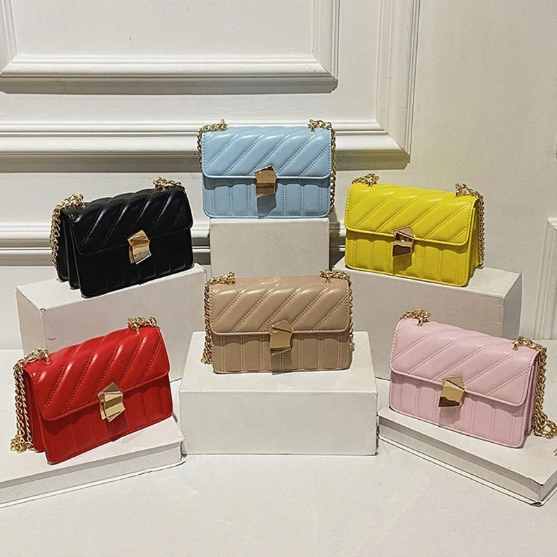 

2022 New Luxury Hand Bags Trend Ladies Simple Chain Shoulder Bags Crossbody Handbag
