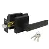 Heavy duty tubular leverset matte black door handle lock lever handle lockset matt black oil rubbed bronze ORB aged bronze RTS