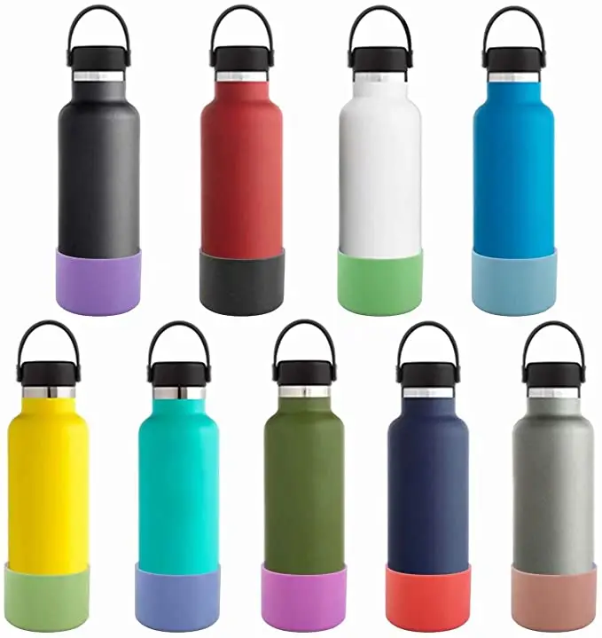 

Silicone Bottom Sleeve Protective Boot for Sport Water Bottle 12-24OZ stainless steel water bottle, As photos, customized