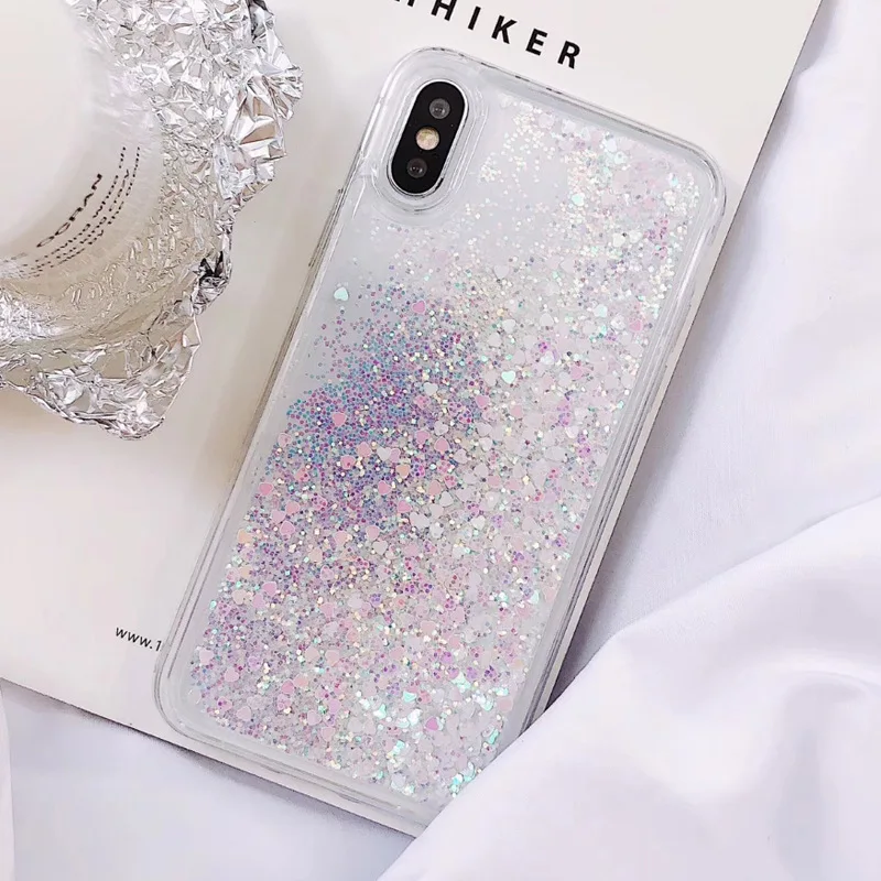 

Wholesale Mobile Phone Accessories Glitter Star Liquid Transparent Cover Cases