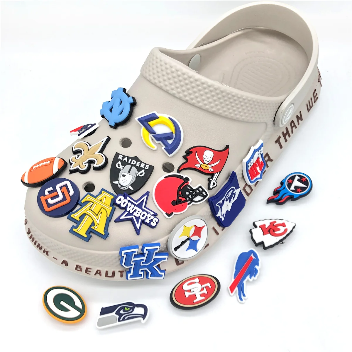 

Factory Cheap Price Cros Nfl Charms Accessory For Shoe Charm Gift, Picture