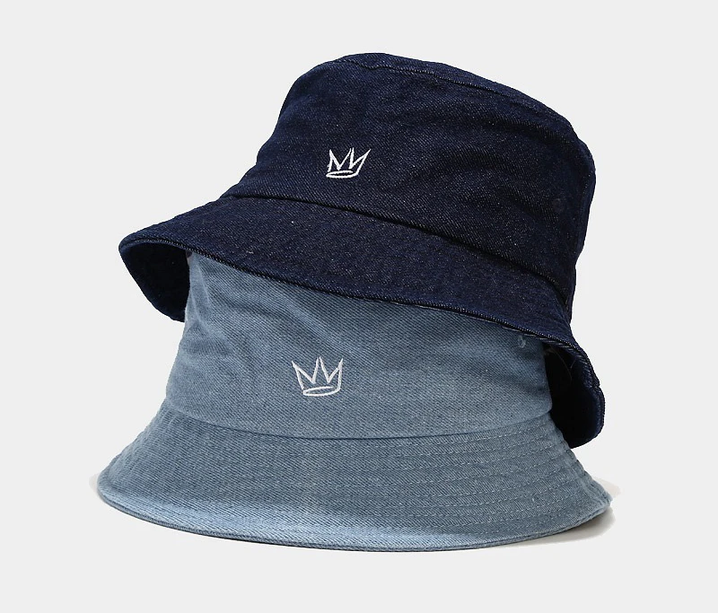 

multiple color bucket hat denim jean blue bucket hat embroidery custom, Many