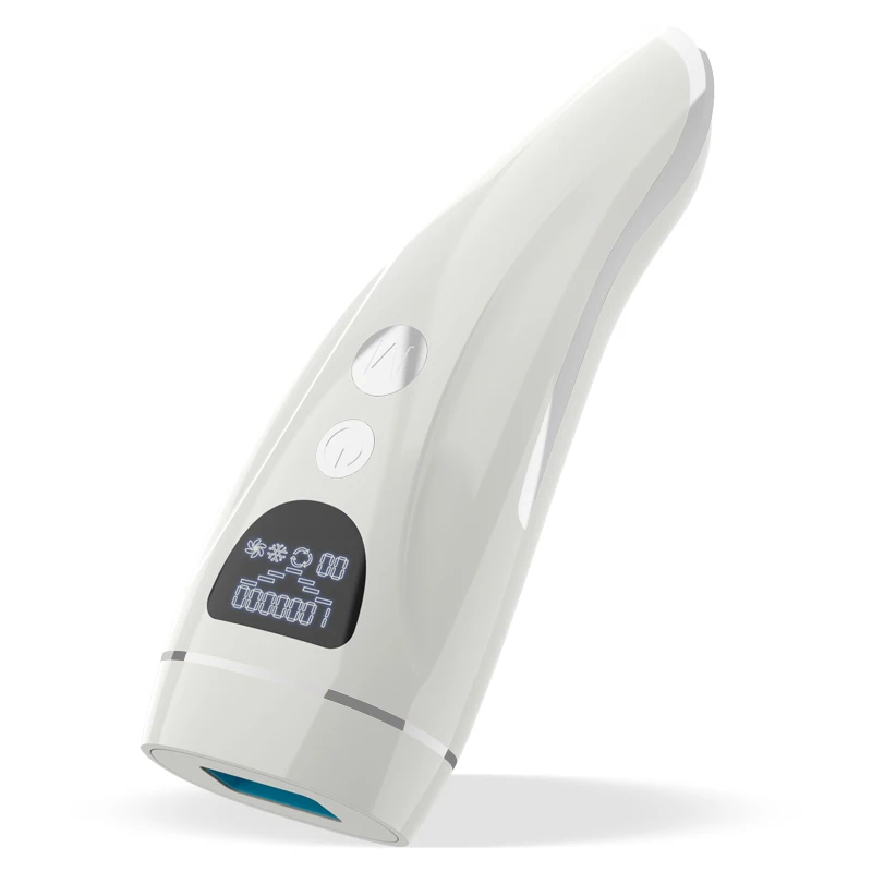 

Wired IPL Laser Hair Removal Professional Painless Hair Removal Ice Ipl Hair Removal ABS 6 Gears 12V 4A Adapter 100-240V 760g, White