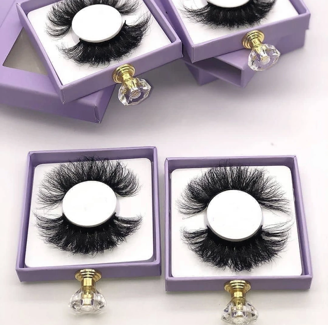

Custom Real Faux False Private Label Extension packaging Vendor Packaging Box 5d 3d Mink eye Lashes Eyelashes, Black color
