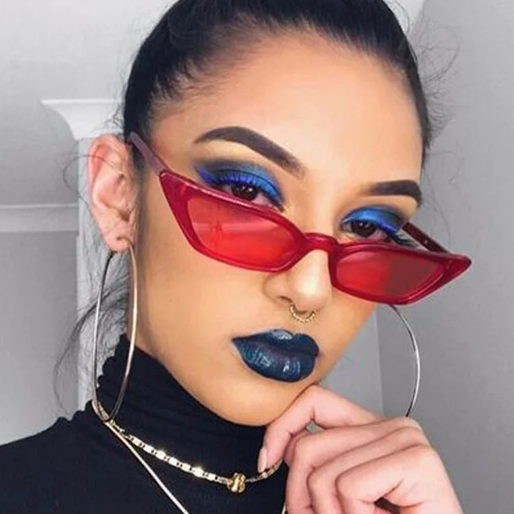 

Personalized colorful ocean film 2021 Ladies cat eye small frame sunglasses for women, Custom colors