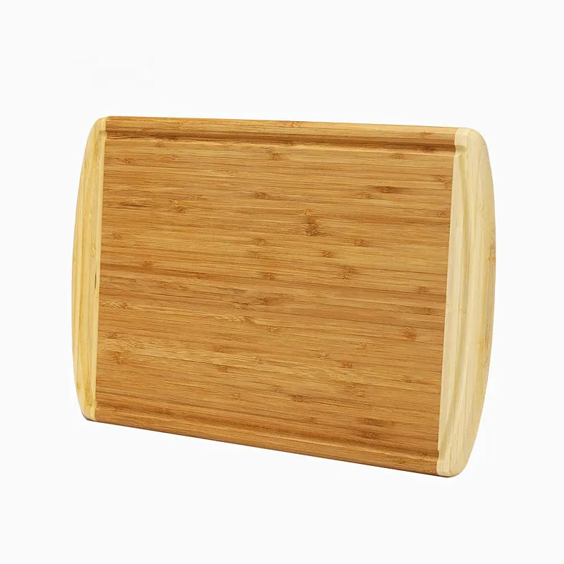 

2020 Hot sale Extra-large Two-tone Bamboo Cutting Board, Natural
