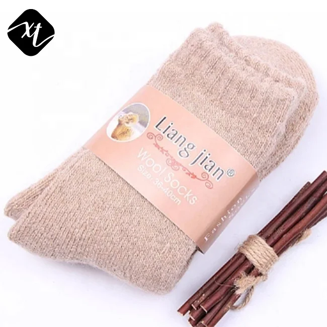 

Cheap solid color warm winter wool women fluffy fuzzy socks, Multi color