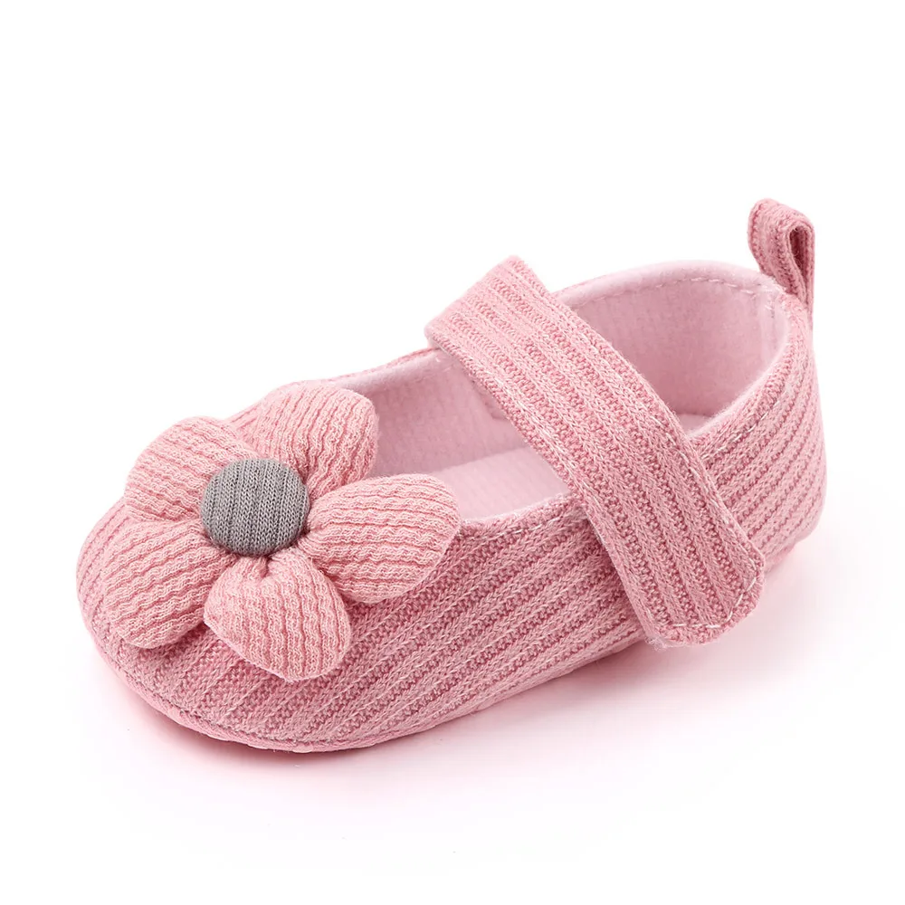 
design own oem branded hot selling 0-1 year princess floral wool baby girl shoes toddler 