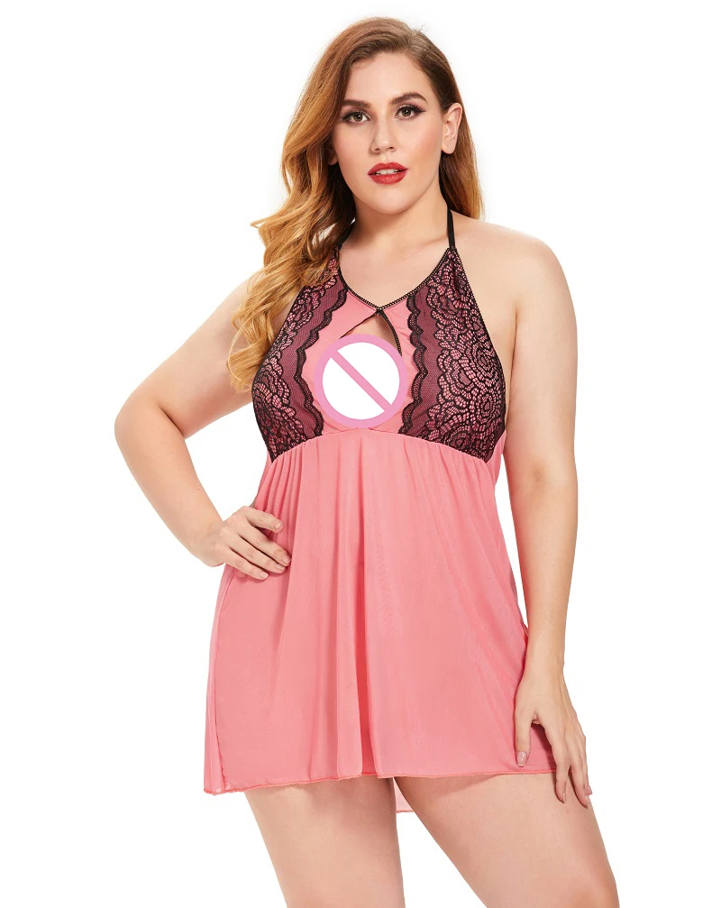 

2021 Newest style design Black/Pink Plus Size lingerie plus size girls' underwear