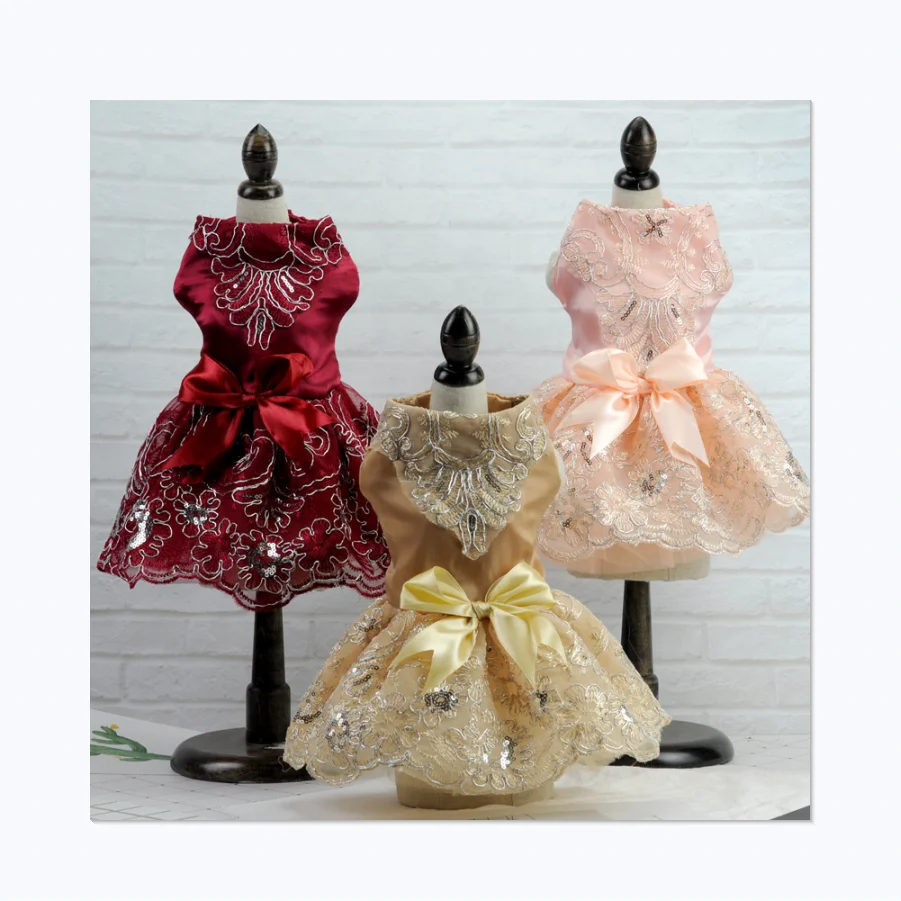 

wedding dresses pet clothes luxury pet party dress