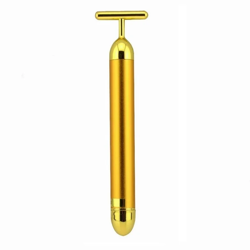

wholesale facial slimming face gold vibration 24k facial massager beauty bar
