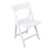 Top quality wholesale wedding event plastic wimbledon chairs white resin folding chair