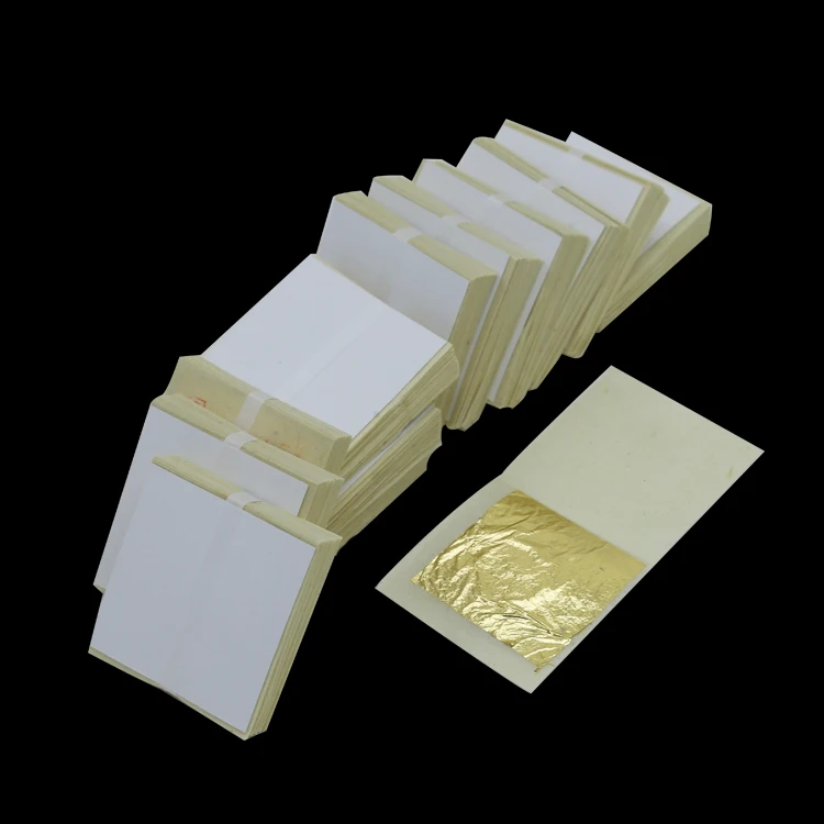 
2020 top quality 24k pure gold foil genuine edible gold leaf for food decoration 
