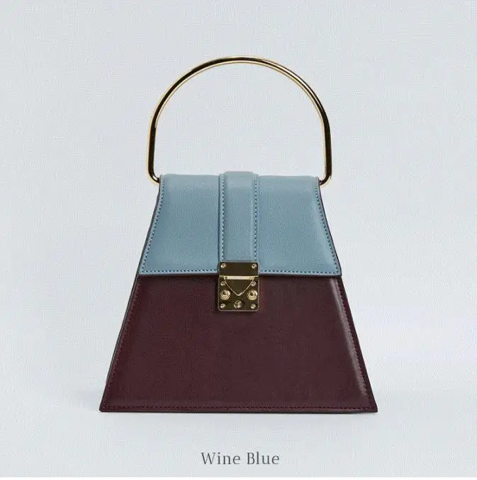 Wholesale Winter style Large ring Trapezoid saddle bag handbag