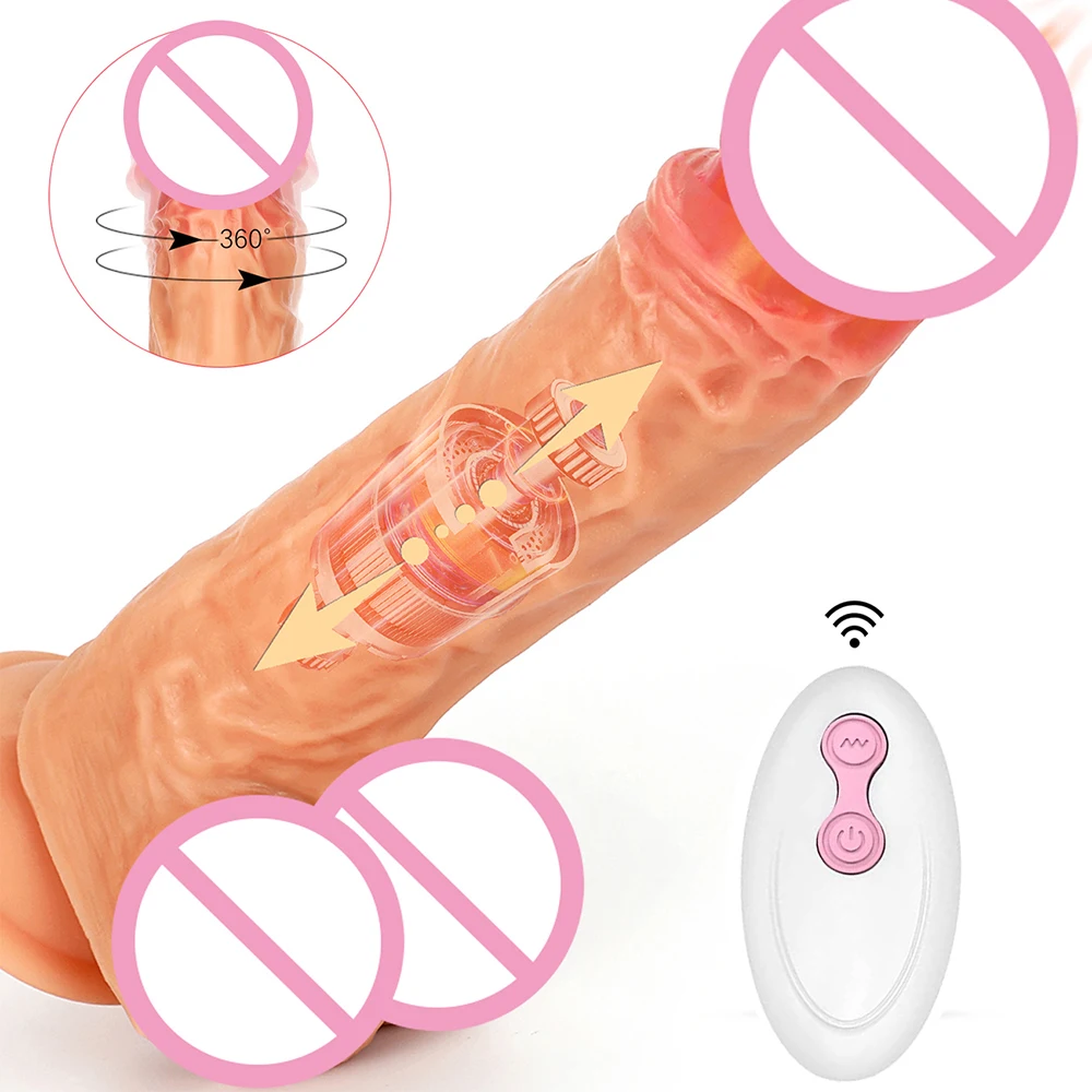 

Wireless Remote Control Silicon Penis Automatic Dildo Vibrator with Heating Function Sex Toys for Woman