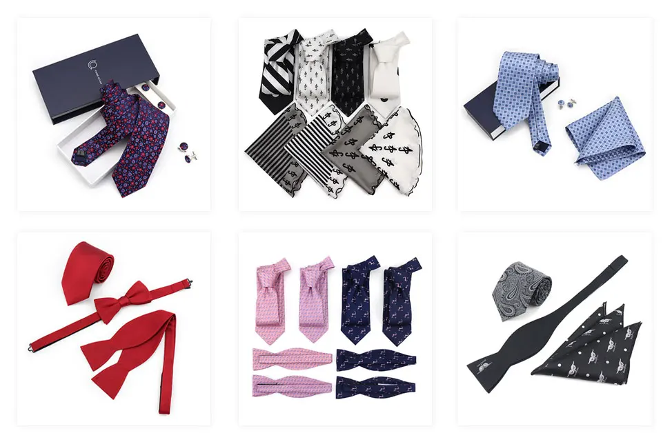 Neck Bowtie Mens Silk Dress Business Career Extension Tie Multicolor Pattern Gentleman Fashion Accessory